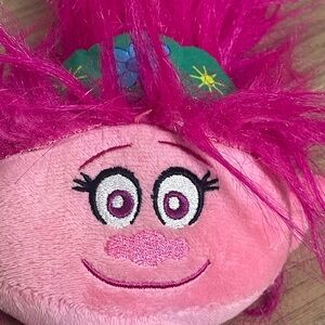 2022 DreamWorks Trolls Pink Plush Toy- Poppy